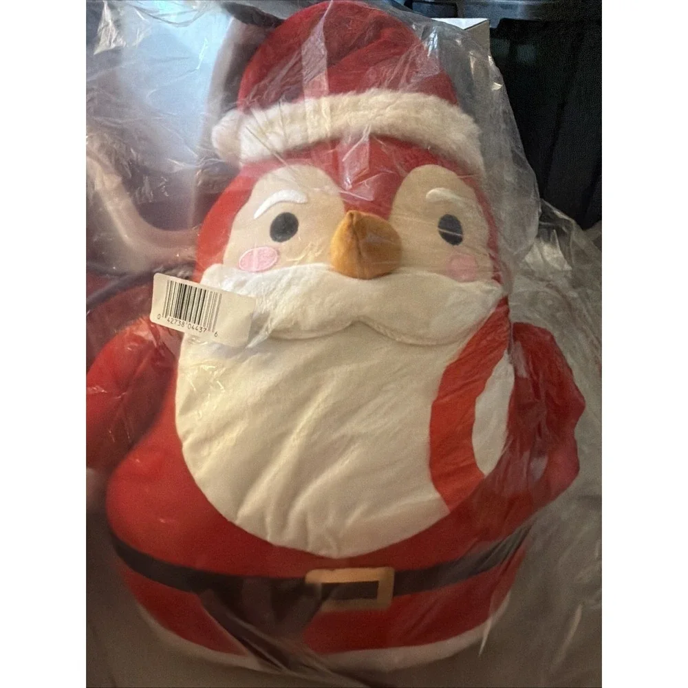 Target Christmas Plush Santa Bird Large Stuffed Animal Holiday Decor Toy pillow